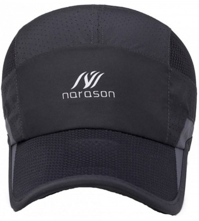 Baseball Caps Unisex Mesh Sport Cap Quick-Drying Outdoor Breathable Sun hat Runner UV Protection 50+ - Black a - CD17YYWWCCU ...