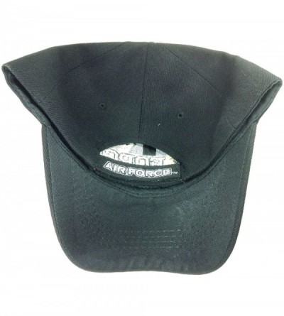 Sun Hats USAF United States Air Force Adjustable Hat - Black Text Logo - CG1865OA3RZ $15.12