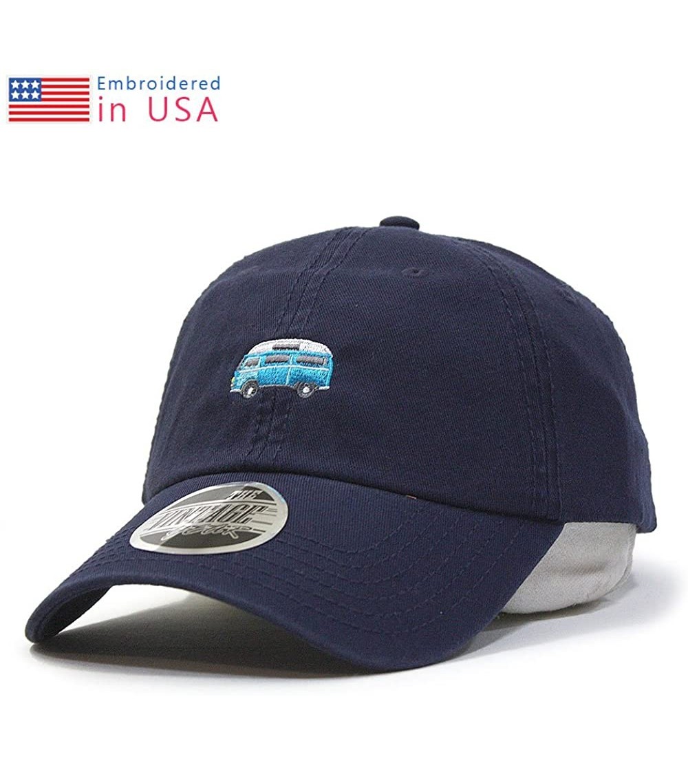Baseball Caps Classic Washed Cotton Twill Low Profile Adjustable Baseball Cap - C Navy - C512L0OUEW5 $15.90