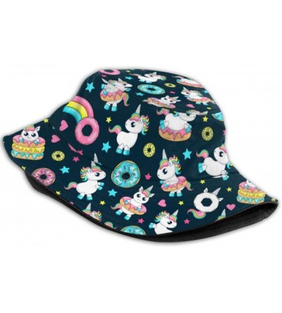 Bucket Hats Sunflower Print Bucket Hat Animal Pattern Fisherman Hats Summer Outdoor Packable Cap Travel Beach Sun Hat - CM194...