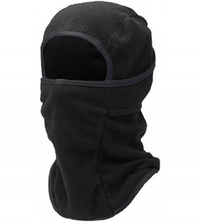 Balaclavas Balaclava Face Mask for Cold Weather Fleece Ski Mask Neck Warmer - Skiing - Black - CT18M3T2AD6 $20.89
