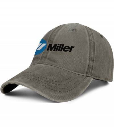 Baseball Caps Mens Miller-Electric- Baseball Caps Vintage Adjustable Trucker Hats Golf Caps - Brown-21 - CH18ZLGZHY5 $32.90