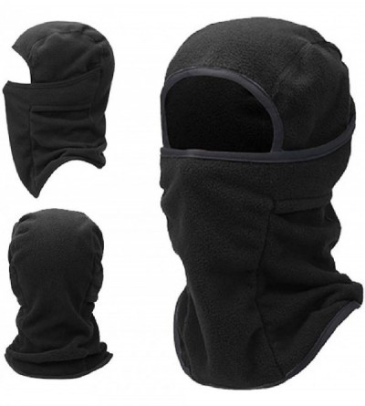 Balaclavas Balaclava Face Mask for Cold Weather Fleece Ski Mask Neck Warmer - Skiing - Black - CT18M3T2AD6 $13.57