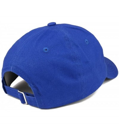 Baseball Caps Hashtag Be Kind Embroidered Soft Cotton Dad Hat - Royal - CS18EZIXS6H $17.62