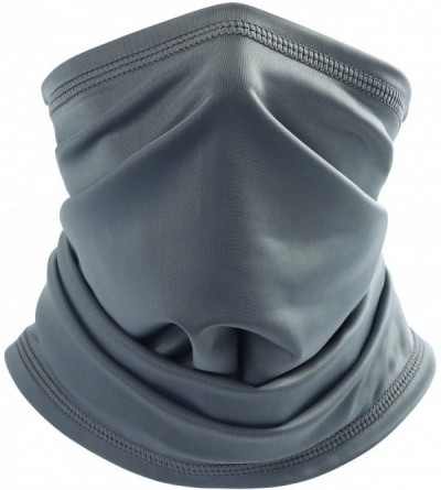 Balaclavas Summer Bandana Face Mask - Sun Protection Neck Gaiter - Fishing face scarf - Gray - C218GM3GXLR $16.84