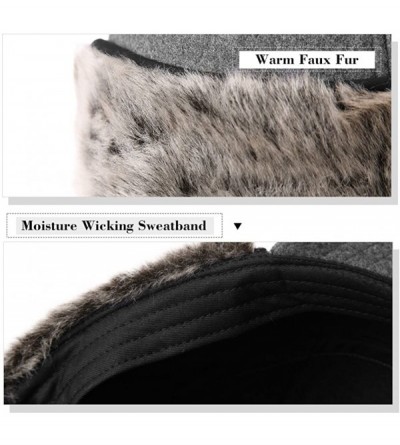 Skullies & Beanies Wool/Cotton/Washed Baseball Cap Earflap Elmer Fudd Hat All Season Fashion Unisex 56-61CM - 89506_navy - CX...