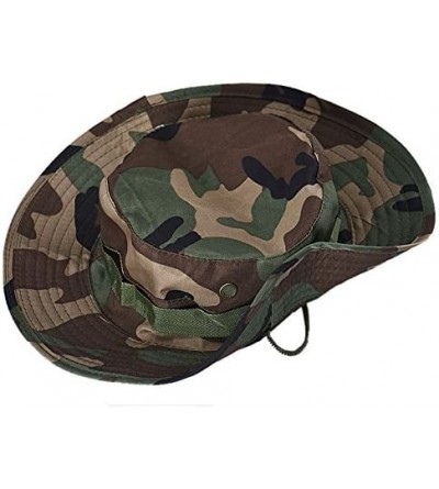 Cowboy Hats Fishing Sun Boonie Hat Waterproof Summer UV Protection Safari Cap Outdoor Hunting Hat - Green - C318TLXEQIY $7.56