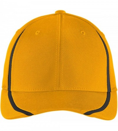 Baseball Caps Men's Flexfit Performance Colorblock Cap - Maroon/White - C111QDSJCSB $25.50