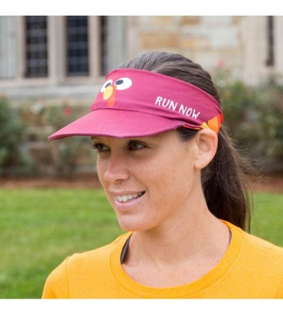 Visors Runners Lightweight Comfort Performance Visor - Run Now Gobble Later - One Size Fits Most - CP18YRKCZNZ $26.20