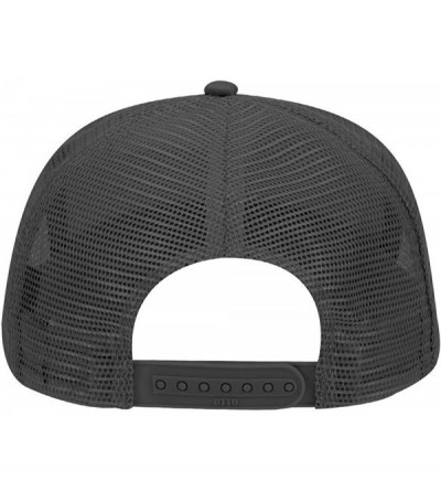 Baseball Caps Cotton Blend Twill 5 Panel Pro Style Mesh Back Trucker Hat - Black - C6180D3S2DX $8.65
