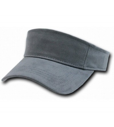 Visors CHARCOAL GREY GRAY ADJUSTABLE SUN GOLF TENNIS VISOR CAP CAPS HAT HATS - CP112ETVGOV $30.64