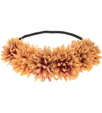 Headbands 4th of July Festival Headbands Holiday Crown Hippie Flower Headpiece HD-23 - A-light Brown - CM18DSOG0IH $11.37