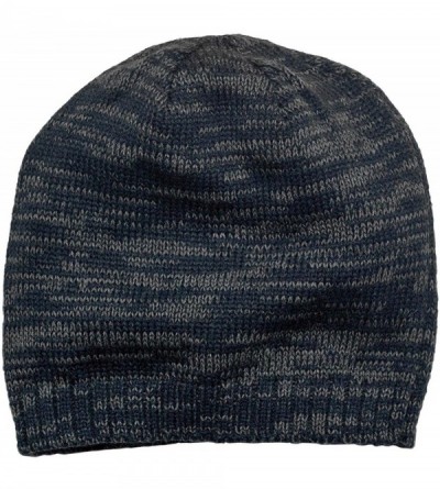 Skullies & Beanies Men's Spaced Dyed Beanie - New Navy/ Charcoal - C411QDS6AJ9 $9.69