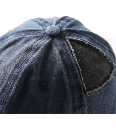 Skullies & Beanies Retro Rolled Cuff Skull Caps Brimless Beanie Hats for Men/Women - Dark Blue - CT18WWO3S6S $21.25