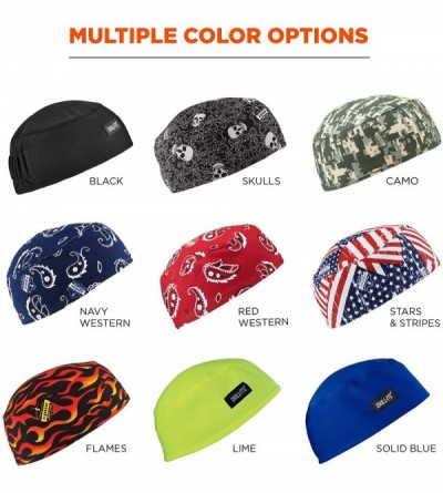 Baseball Caps Chill Its 6630 Skull Cap- Lined with Terry Cloth Sweatband- Sweat Wicking- Stars and Stripes - Stars and Stripe...