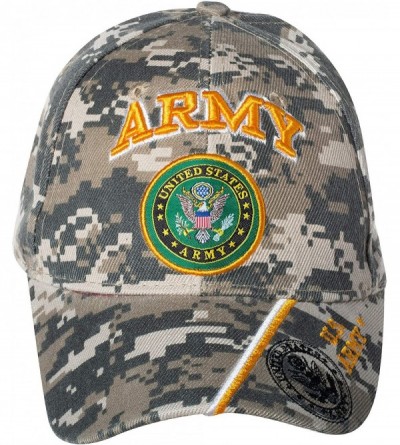Baseball Caps Officially Licensed United States Army Embroidered Camo Baseball Cap - CJ18Z52U2UR $14.01