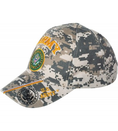 Baseball Caps Officially Licensed United States Army Embroidered Camo Baseball Cap - CJ18Z52U2UR $14.01