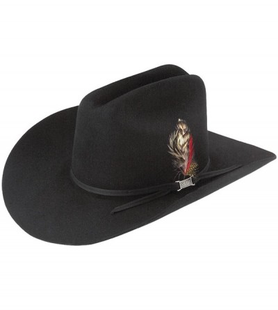 Cowboy Hats Men Scottsdale Western Hat - Black - CQ114FXAPCH $33.70