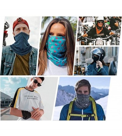 Balaclavas Multi-Purpose Neck Gaiter with Safety Carbon Filters Bandanas for Sports/Outdoors/Festivals - Grey - CS1982NQMIT $...