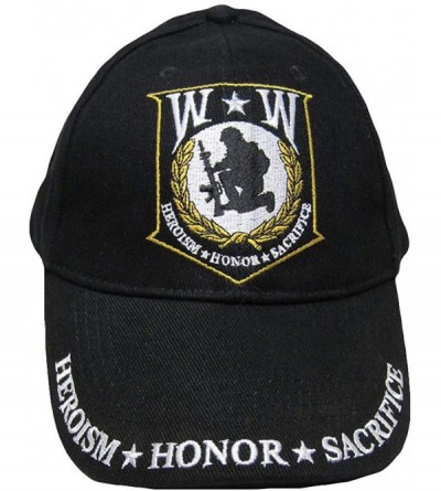 Baseball Caps Wounded Warrior Embroidered Low Profile Cap - CF11RMGU7GJ $22.64