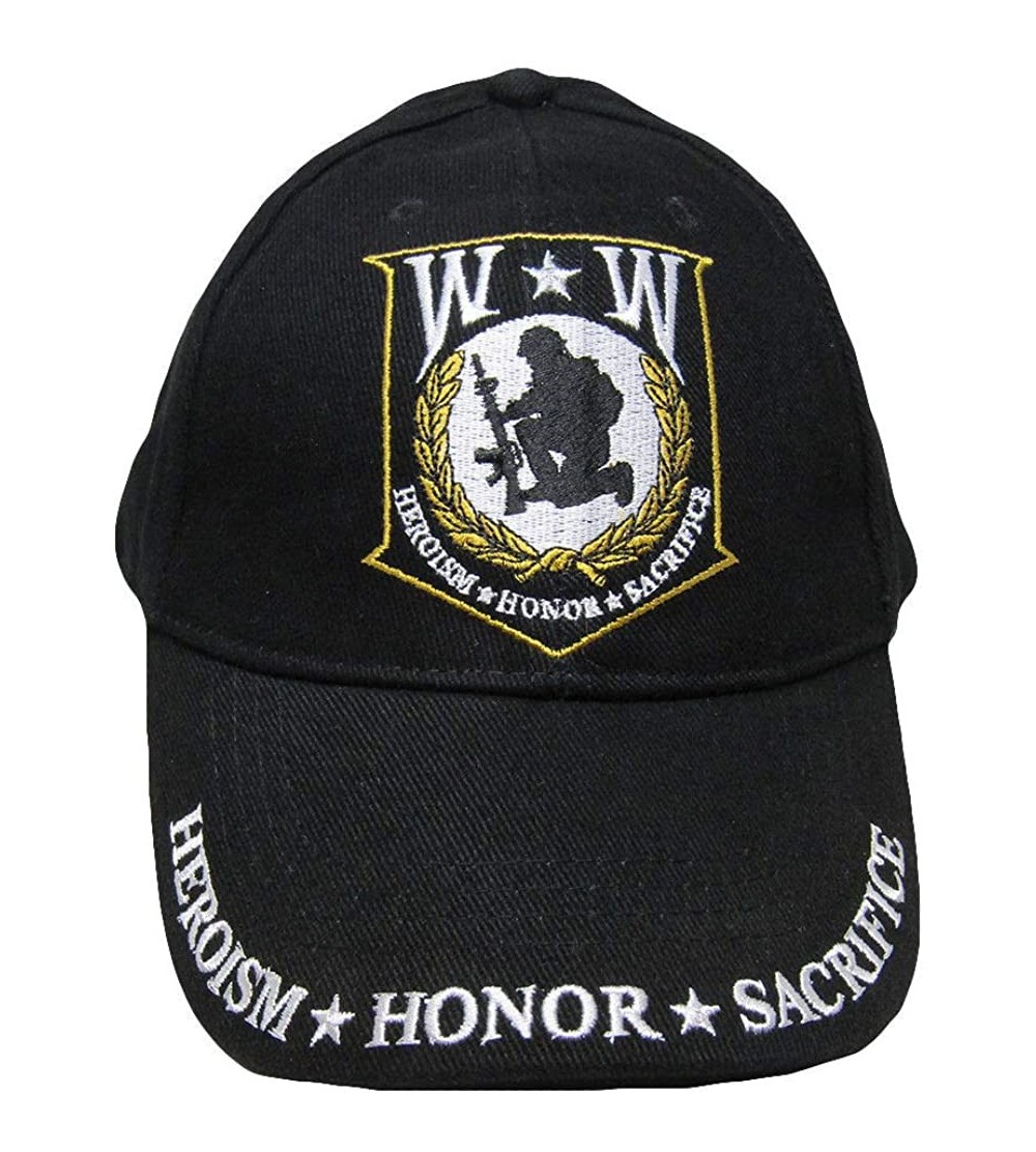 Baseball Caps Wounded Warrior Embroidered Low Profile Cap - CF11RMGU7GJ $11.32