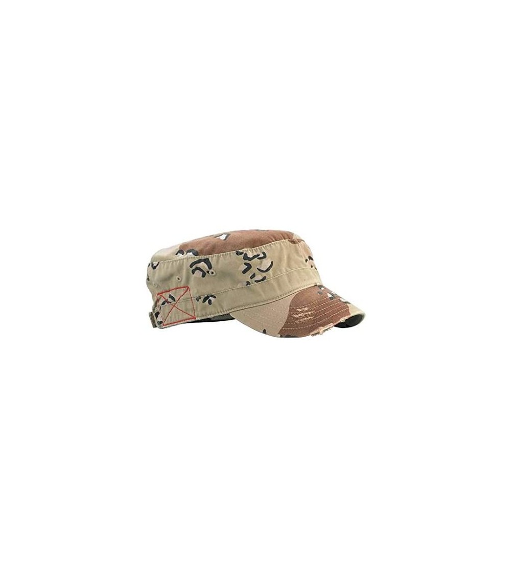 Newsboy Caps Washed Cotton Army Cap - Camo Hat - Unisex Hat - Desert - CC18S3G76L4 $11.14