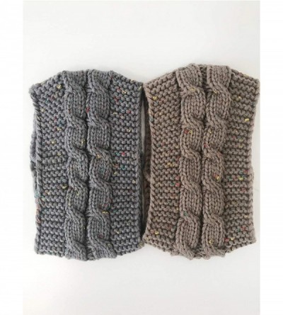 Cold Weather Headbands Winter Knitted Headband- Crochet Twist Hairband Turban Ear Warmer Head Wraps for Women Girls - 2pack-g...