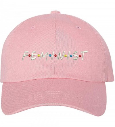 Baseball Caps Feminist Baseball Cap - Womens March Unisex Hats - Light Pink - CO18NH87KM4 $14.62