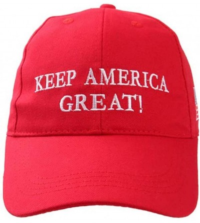Baseball Caps Donald Trump Hat- 2020 Keep America Great Hat Adjustable Baseball Caps - Red - CE18USMR3GS $11.11