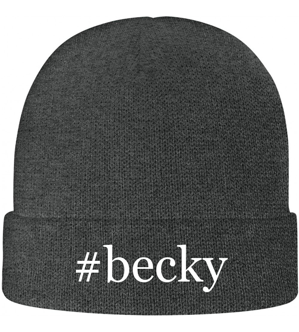 Skullies & Beanies Becky - Hashtag Soft Adult Beanie Cap - Grey - CA18AXGAZT7 $16.78