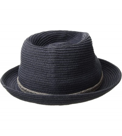 Fedoras Men's Shelley Fedora Bucket Hat - Navy - CC186C46X8L $45.67