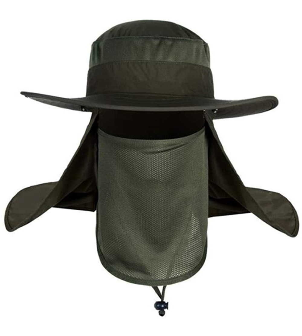 Sun Hats Outdoor UPF 50+ UV Sun Protection Waterproof Breathable Face Neck Flap Cover Folding Sun Hat for Men/Women - CO18Q20...