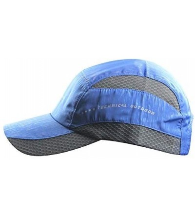 Baseball Caps Mens Golf Baseball Race Running Summer Mesh Tennis Ball Quick Dry Hat Cap Visor - Royal Blue - C312KH3EEQR $11.57