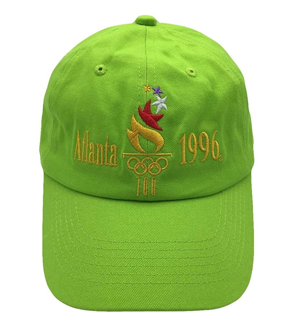 Baseball Caps Atlanta 1996 Dad Hat Baseball Cap Embroidered Dad Hat Adjustable Strapback Caps - Ght Green - CH18I30E63N $13.12