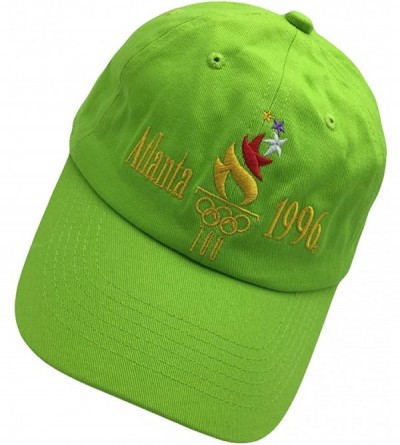 Baseball Caps Atlanta 1996 Dad Hat Baseball Cap Embroidered Dad Hat Adjustable Strapback Caps - Ght Green - CH18I30E63N $13.12