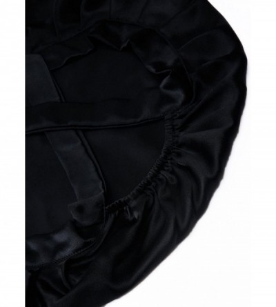 Skullies & Beanies Natural Sleep Bonnet Beauty - Black - CJ12NA5JIMR $20.07
