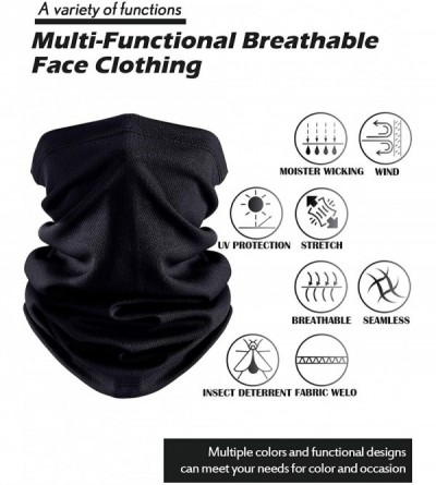 Balaclavas Summer UV Protection Neck Gaiter Scarf Balaclava Breathable Face Cover Scarf - C91982UAQ2U $20.03