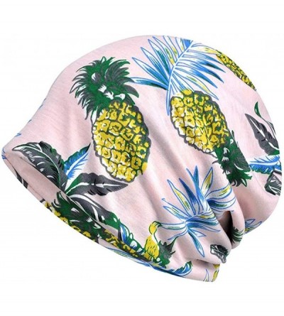 Skullies & Beanies Chemo Cancer Sleep Scarf Hat Cap Cotton Beanie Lace Flower Printed Hair Cover Wrap Turban Headwear - C2196...