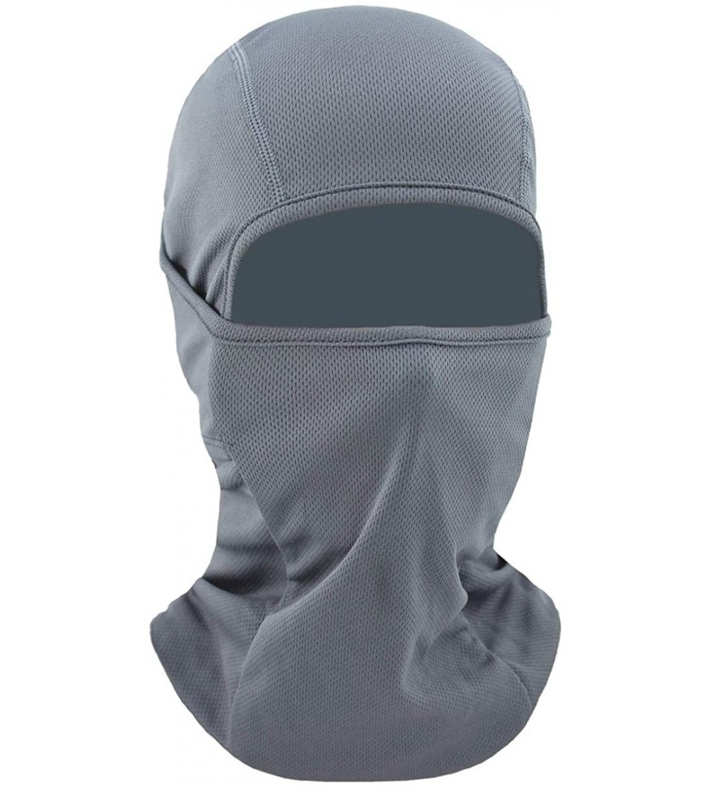 Balaclavas Balaclava Mask- Windproof Ski Face UV Protection Mask for Men Women - Gray - CF18T0OERZE $14.28