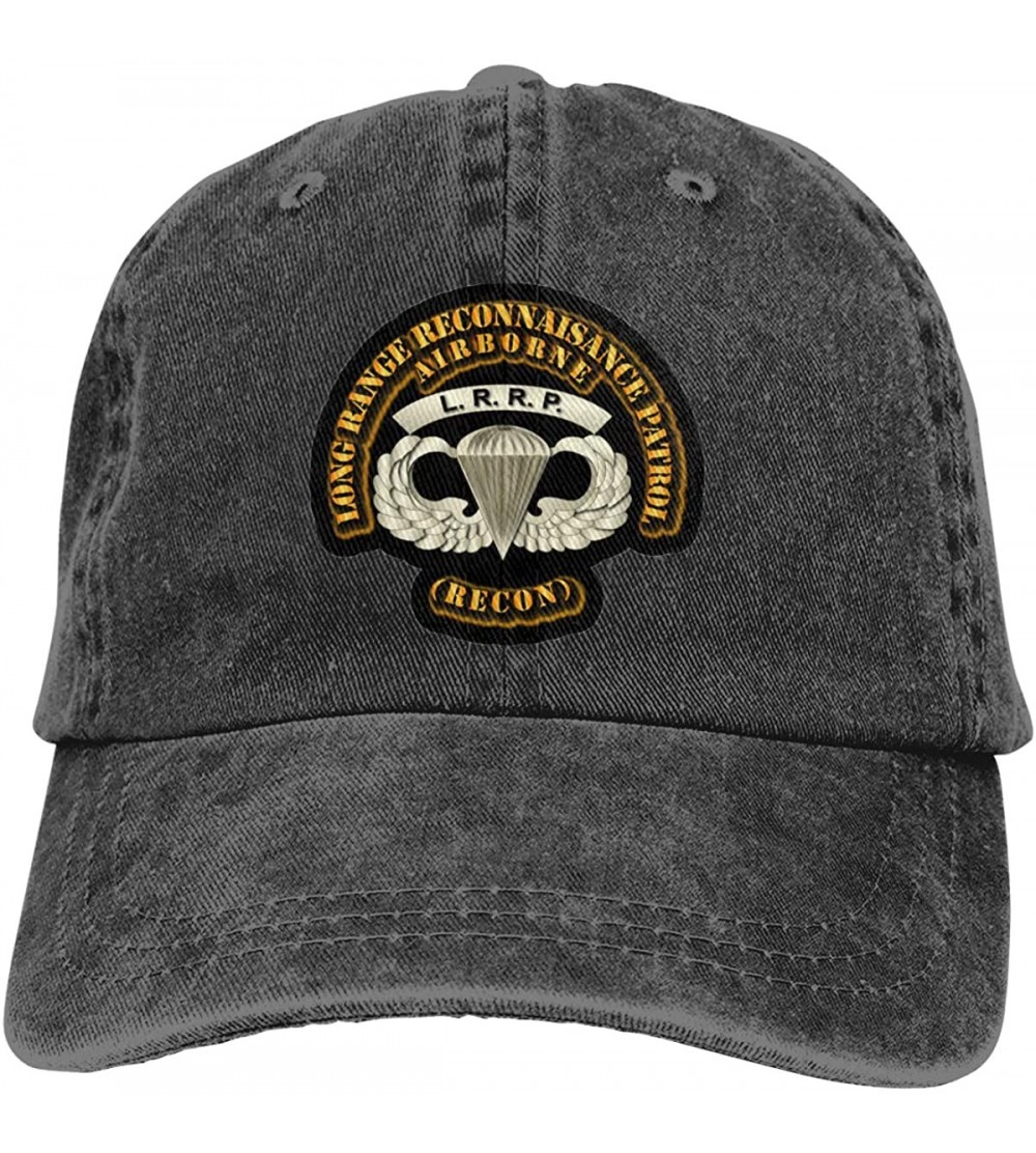 Cowboy Hats LRRP Hat Logo Classic Style Mens/Womens LRRP Cowboy Hat - Black - C918A87E3QH $12.34