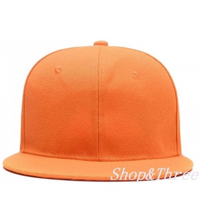 Baseball Caps Custom Embroidered Baseball Cap Personalized Snapback Mesh Hat Trucker Dad Hat - Hiphop Orange-1 - CY18HLAH3IM ...