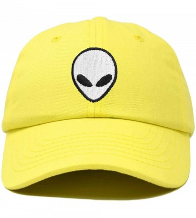 Baseball Caps Alien Head Baseball Cap Mens and Womens Hat - Minion Yellow - CX18M6566YS $24.55