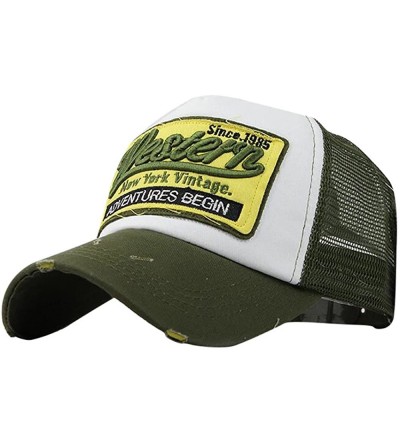 Baseball Caps Camouflage Summer Cap Mesh Hats for Men Women Casual Hats Hip Hop Baseball Caps - Lettle - Green - CA18WOLYHNX ...