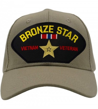 Baseball Caps Bronze Star - Vietnam Veteran Hat/Ballcap Adjustable One Size Fits Most - Tan/Khaki - CH18L9W549I $29.01