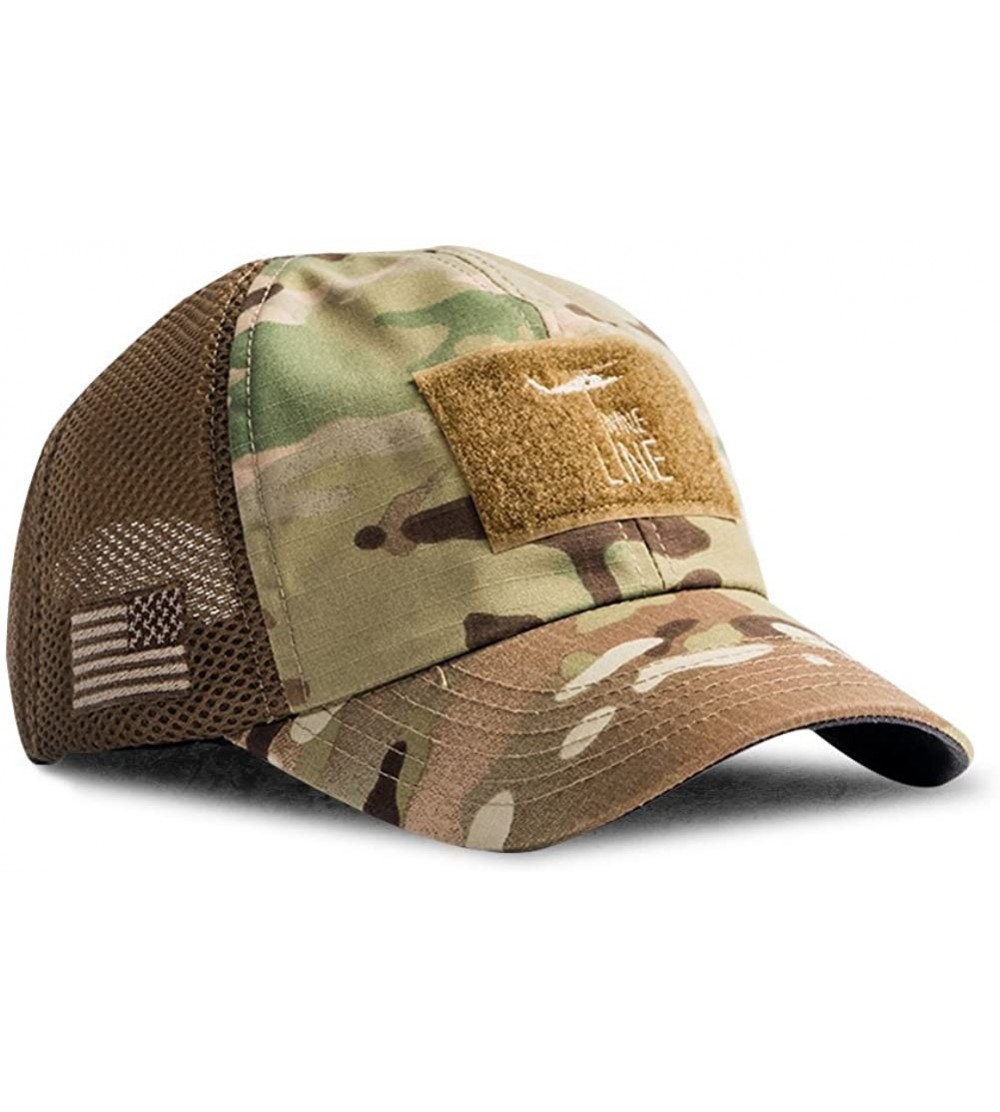 Baseball Caps American Made Mesh Back Hat Drop Line - Multicam - CM189K25NDN $41.11