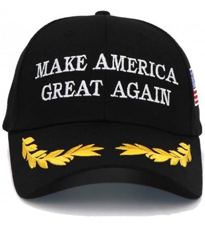 Skullies & Beanies Donald Trump Hat- 2020 Keep America Great- Make America Great Again- Adjustable Baseball Hat - Black Gold ...