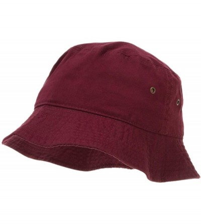 Bucket Hats 100% Cotton Bucket Hat for Men- Women- Kids - Summer Cap Fishing Hat - Wine - CT18H2IARG6 $24.13
