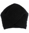 Skullies & Beanies Ladies Casual Warm Winter Acrylic Knitted Hat Cap - Black - C3185ITCKDN $18.73