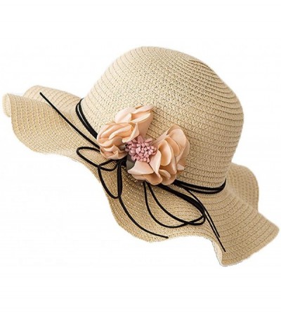 Sun Hats Women Summer Hat Cotton Linen Fisherman Cap Sunscreen Foldable Solid Color Beach Hat - Beige - CL18QY44HOO $12.05