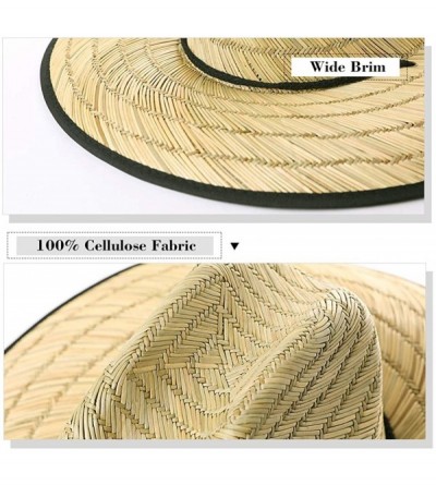 Fedoras Western Style Round Up Cowboy Straw Hat Ladies Fedora Shapeable Brim Beach Hats - 99759_natural - CG18SY4ZL3S $34.96